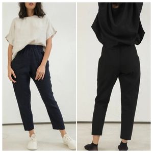 Elizabeth Suzann Studio | Clyde Cotton Canvas Work Pant Black Small
